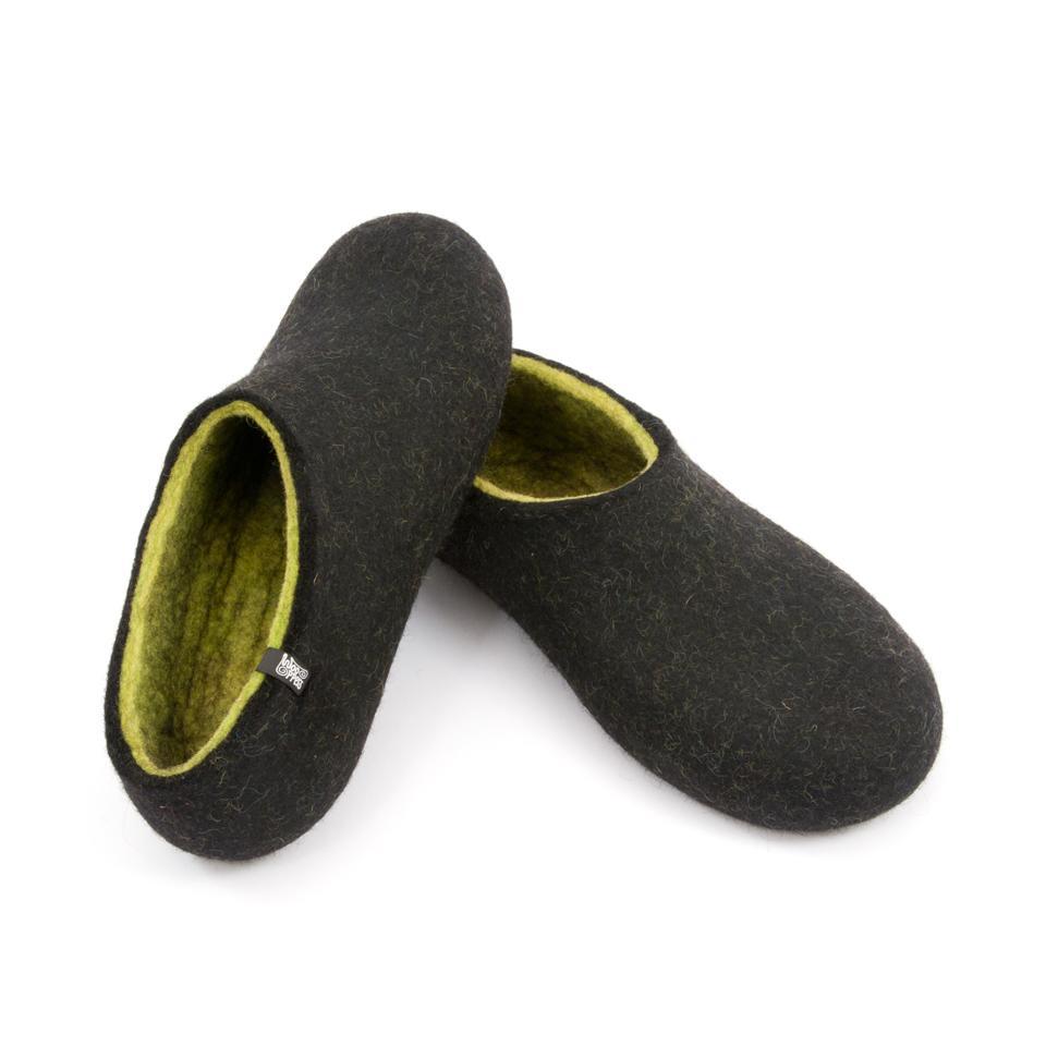 sangtekster Gammeldags falme Green house shoes - DUAL BLACK collection by Woopers