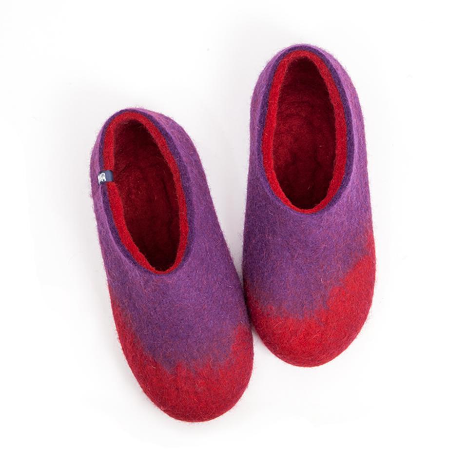 ladies purple slippers