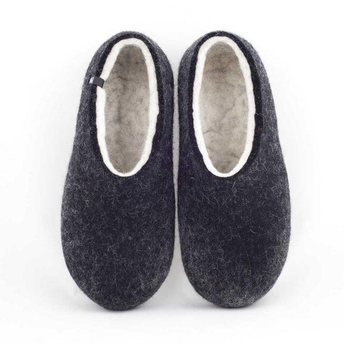 Most comfortable slippers DUAL BLACK white by Wooppers