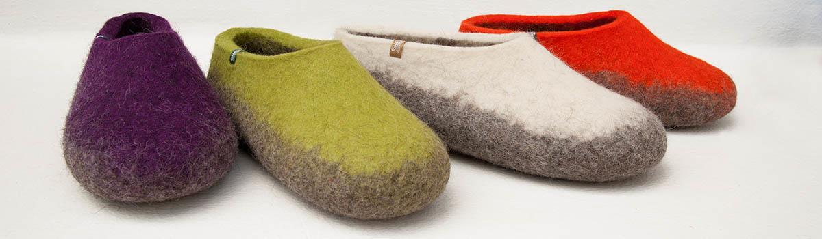 The TOPS collection of wool slippers - women's slippers by Wooppers