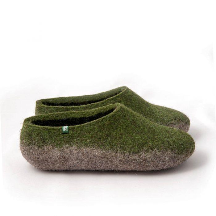 green slippers