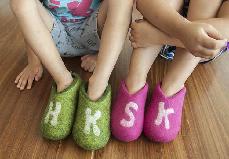 monogrammed bedroom slippers