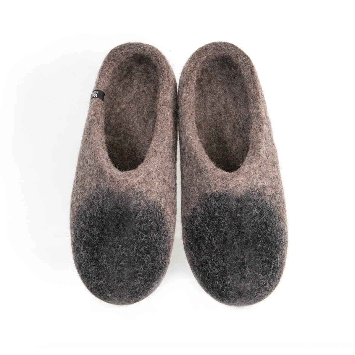 Mens slip on house shoes in natural 