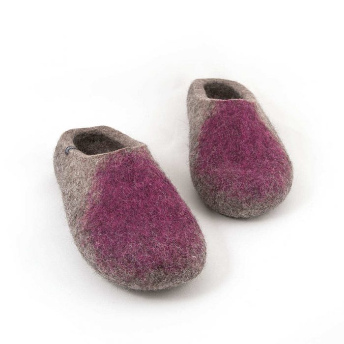 purple mule slippers